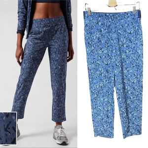 Athleta Brooklyn Ankle Pant Captivate Chrome Blue‎ Size 6